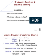 Chapter 2: Atomic Structure & Interatomic Bonding: Issues To Address..
