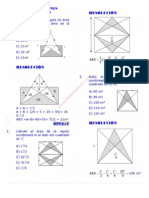 Areas de Regiones Sombreadas PDF Ejercicios Resueltos de Razonamiento Matematico Nivel Preuniversitario Matematica Ejercicios Resueltos
