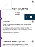 Extreme Risk Analysis