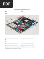 Motherboard Part Identification Quiz