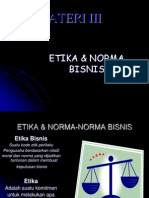 Etika Dan Norma Bisnis