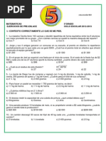 Preenlace 5to Matematicas 2012-2013