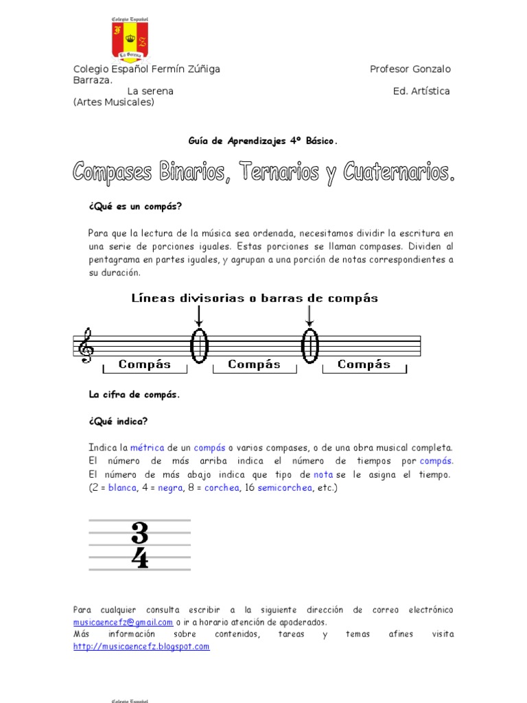 Guia Compases Binarios, Ternarios y Cuaternarios | PDF | Formas ...