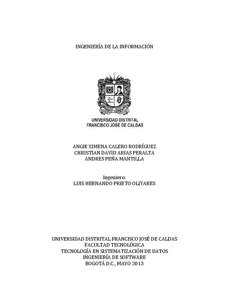 Ingeniería de La Información | PDF | Ingeniería de software | Proceso ...
