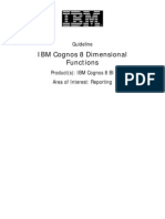 Cognos 8 Dimensional Functions