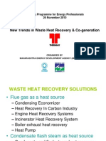 Training on Waste Heat Recovery & Cogeneration