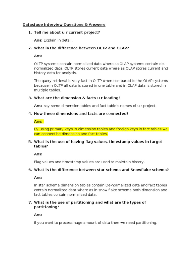 Capgemini Interview Questions & Answers | PDF | Data | Information Science