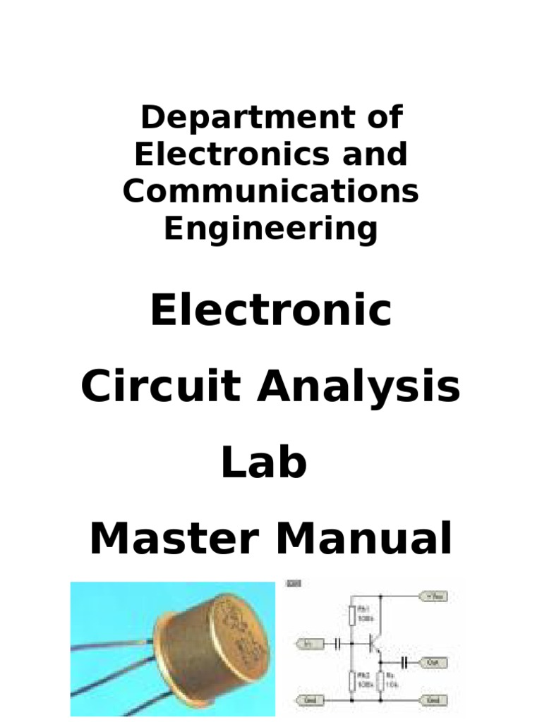 Department of Electronics and Communications Engineering: Electronic ...