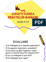 Constituirea Regatelor Barbare: Clasa A V-A