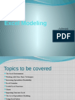 Excel Modeling 1
