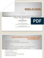 Enhancing Power Plant Productivity Through Effective Coal Stock Yard Management