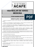Prova_medicina ACAFE 2013