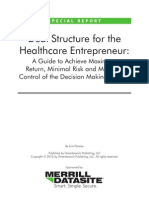 Deal Structure For Healthcare Entrepreneur