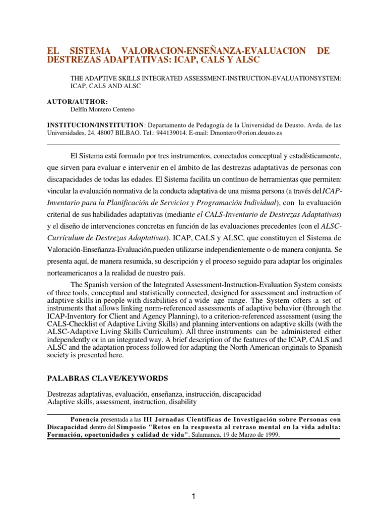 Sistema ICAP para Evaluación Adaptativa | PDF | Validez (Estadísticas ...