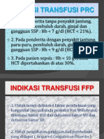 Indikasi Transfusi PRC