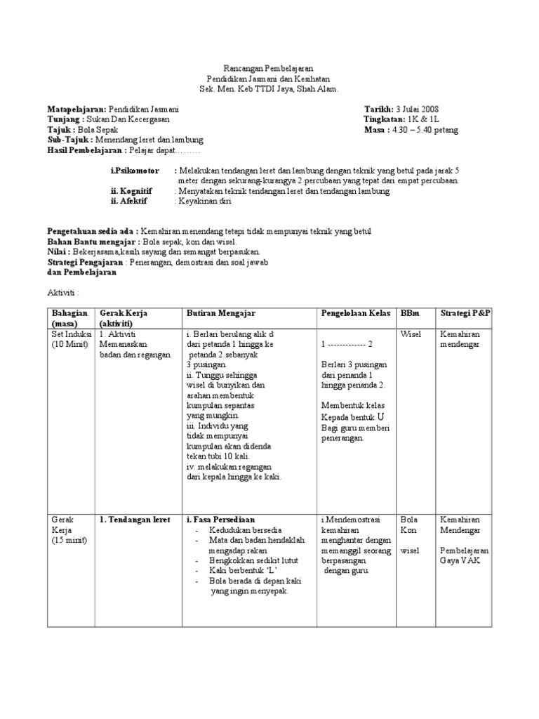 Rph Pjk Tingkatan 1 Pdf