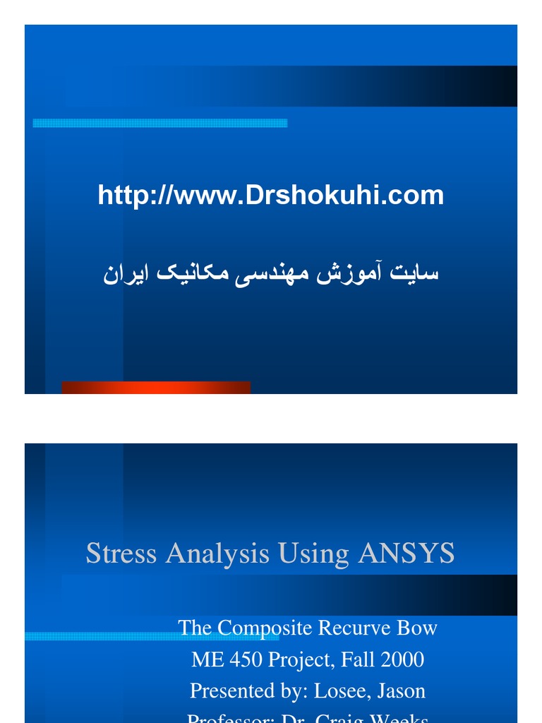 Stress Analysis Using Ansys Pdf Bow And Arrow Archery