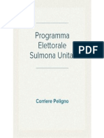 Programma Liste Sulmona Unita