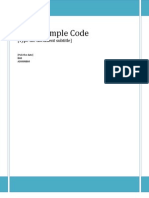 ABAP Sample Code: (Type The Document Subtitle)