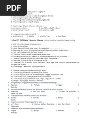Soal Uts Ips Semester 2 Kls 5