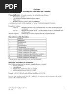 Excel - Functions & Formulas