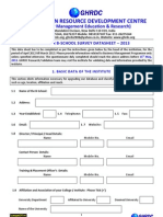 Questionnaire of B-School 2013