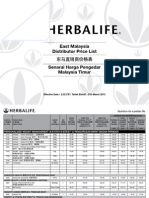 Herbalife East Malaysia Price Eff 27 March 2013