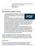 Kerrisdale Capital - Home: Caldwell Financial LTD