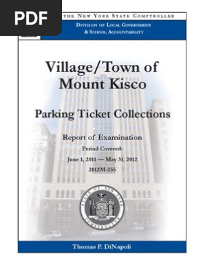 Mount Kisco Audit, parking ticket collections