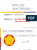 MTH 252 Integral Calculus: Chapter 6 - Section 6.1