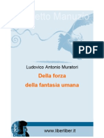 Muratori Lodovico a - Della Forza Della Fantasia Umana
