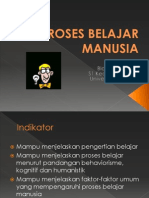 Proses Belajar Manusia