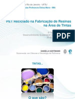 Pet Reciclado Na Fabricacao de Resinas Na Rea de Tintas