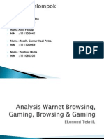 Analysis Warnet Browsing, Gaming, Browsing &