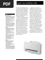 Download Apple Color StyleWriter 2500 by scri SN13976400 doc pdf