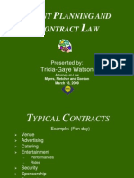 Presentation - Event Planning and Contract Law