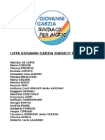 Lista Giovanni Garzia Sindaco