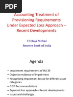 Accounting Treatment of Provisioning Requirements Under Expected Loss - CAFRAL Sep 2012