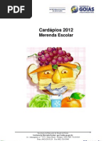 Cardápio - Todas as Escolas