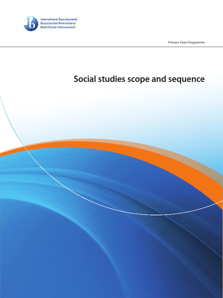 Social Studies Scope and Sequence PDF Community Society