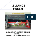 Download Market Research on RELIANCE FRESH and Impact on Other Retailers by Kartik SN13979810 doc pdf