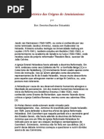 Breve Histórico das Origens do Arminianismo
