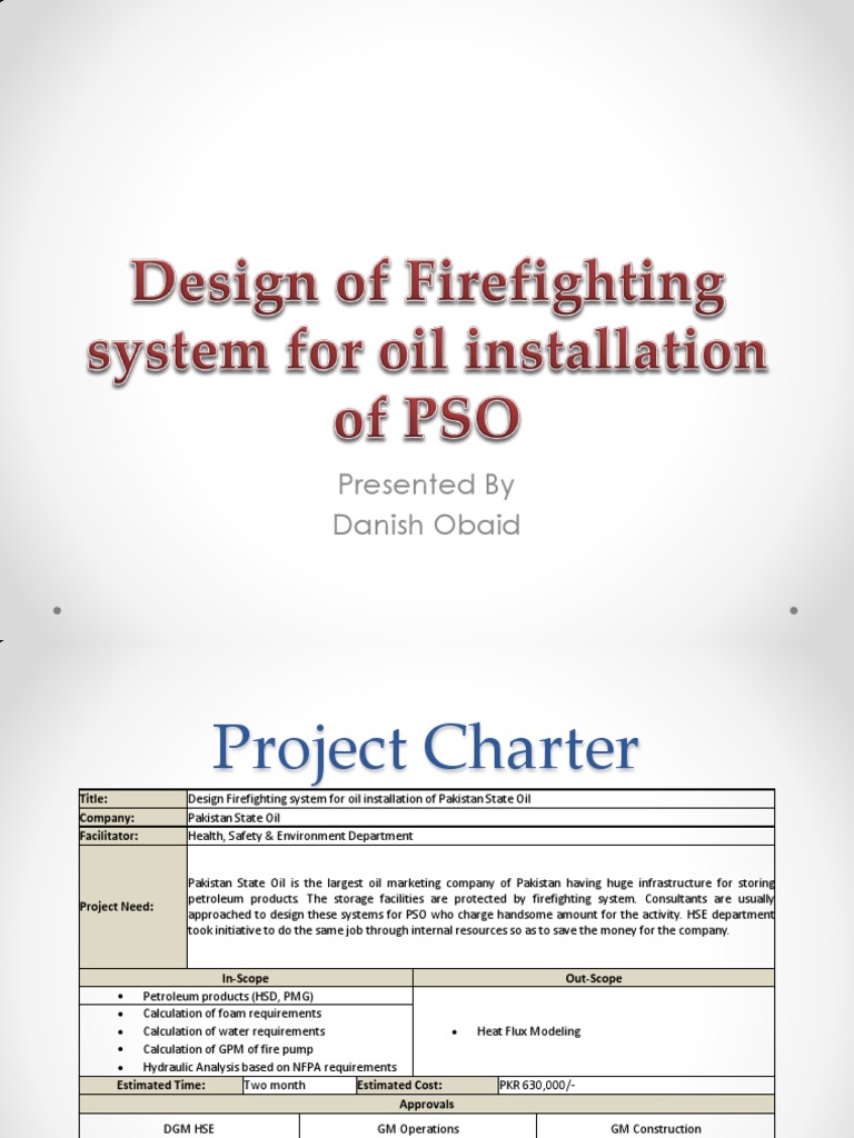 Design Firefighting System For Oil Installation of PSO | PDF | Risk ...