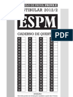 Espm SP Vest 2012 Prova e