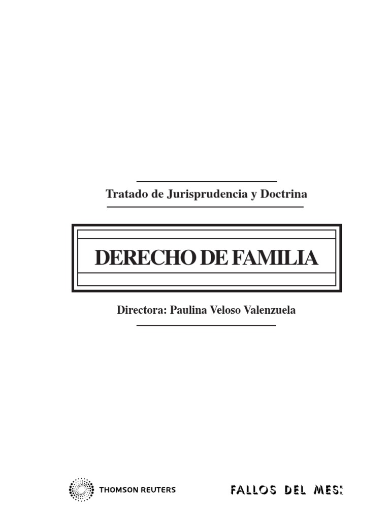 Libro Derecho de FamiliaPaulina Veloso Valenzuela PDF Divorcio