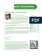 PMI Lahore Newsletter: Election Season at Lahore Chapter