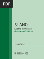 5_ano_lingua Portuguesa - Caderno de Atividades - 3 Bimestre