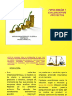 Foro Disenio y Evaluacion de Proyectos