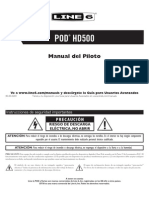 POD HD500 Quick Start Guide (Rev B) - Spanish