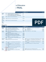 GCE Timetable A3 Print New